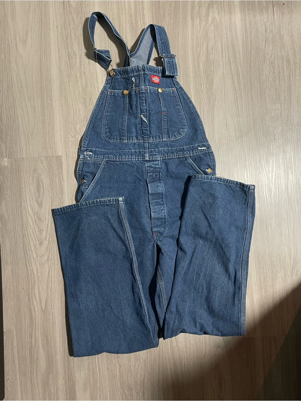 Dickies Men's Relaxed Denim Overalls